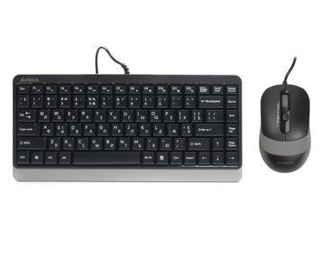 A4Tech Fstyler F1110, комплект проволочной клавиатуры с мышью, USB, серый цвет F1110 (Grey) 1606185 фото