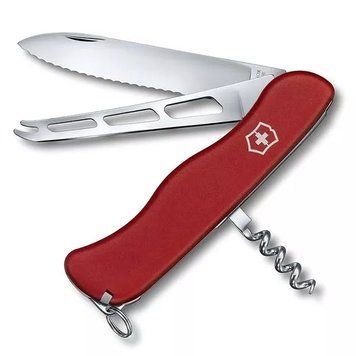 Швейцарський ніж Victorinox Cheese Knife 111 мм 6 функцій Червоний (0.8833.W) V77553548 фото