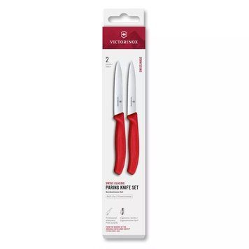 Набір з 2 ножів для чищення овочів Victorinox Swiss Classic Серрейтор Червоний 6.7791.2C1 V77554423 фото