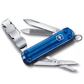 Швейцарський ніж Victorinox NailClip 580 65мм/8функцій прозорий Синій (0.6463.T2L19) V77551194 фото