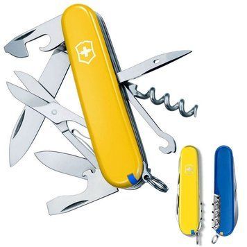 Швейцарський ніж Victorinox Swiss Army Climber желто-синий 1.3703.8.2 4008871 фото