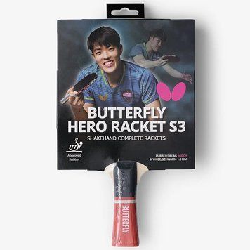 Ракетка для настільного тенісу Butterfly HERO Racket S3 Dang Qiu 6251730002 932286 фото