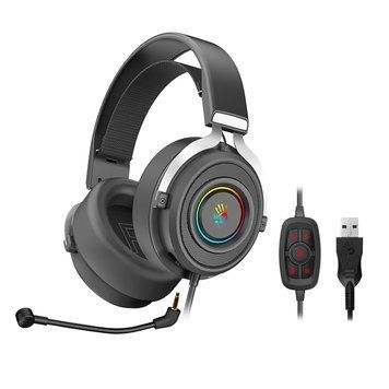 Гарнитура игровая Bloody G535 с подсветкой, USB G535 Bloody (Black+Silver) 1605416 фото