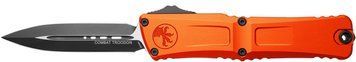 Ніж Microtech Combat Troodon GEN III Double Edge Black Blade Orange 1142-1OR 14090664 фото