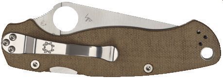Нож Spyderco ParaMilitary 2 Brown Micarta CPM Cru-Wear C81MPCW2 871501 фото