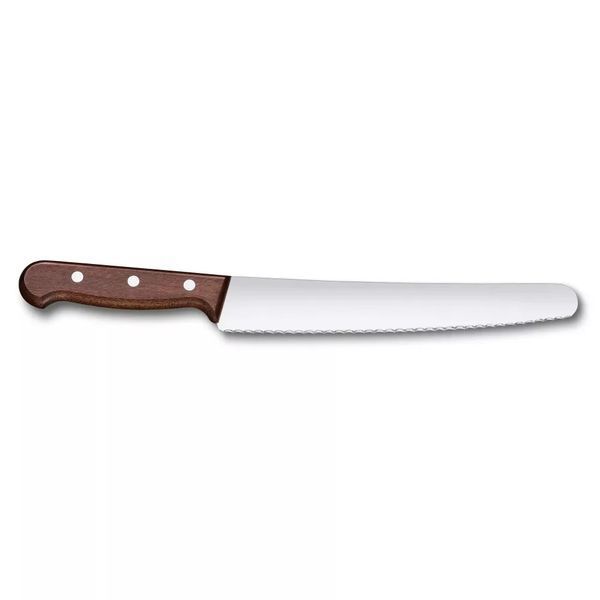 Кухонний ніж для хліба та кондитерських виробів Victorinox Wood Bread & Pastry Серрейтор подарункова коробка 5.2930.22G V77554324 фото