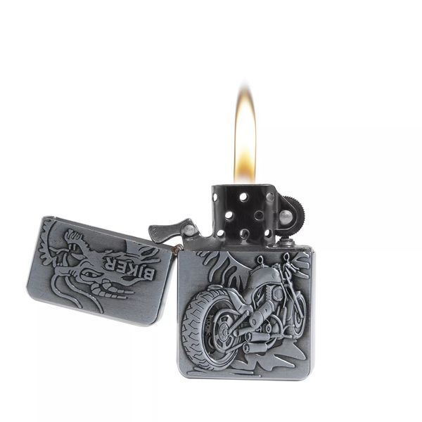 Запальничка бензинова Champ Bike Lighter дракон та байк (40400300B) V77550819 фото