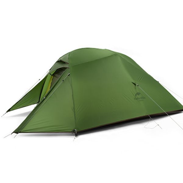Намет надлегкий одномісний з футпринтом Naturehike Cloud Up 1 Updated NH18T010-T, 20D, Темно-зелений 98670 фото