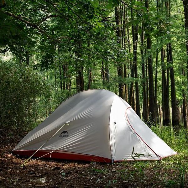 Намет надлегкий тримісний з футпринтом Naturehike Cloud Up 3 Updated NH18T030-T, 210T, Зелений 83030 фото