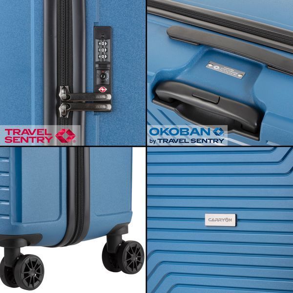 Чемодан CarryOn Transport (M) Blue Jeans (502408) 927195 фото
