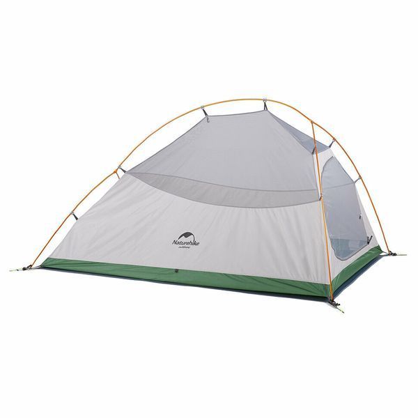 Намет надлегкий тримісний з футпринтом Naturehike Cloud Up 3 Updated NH18T030-T, 210T, Зелений 83030 фото