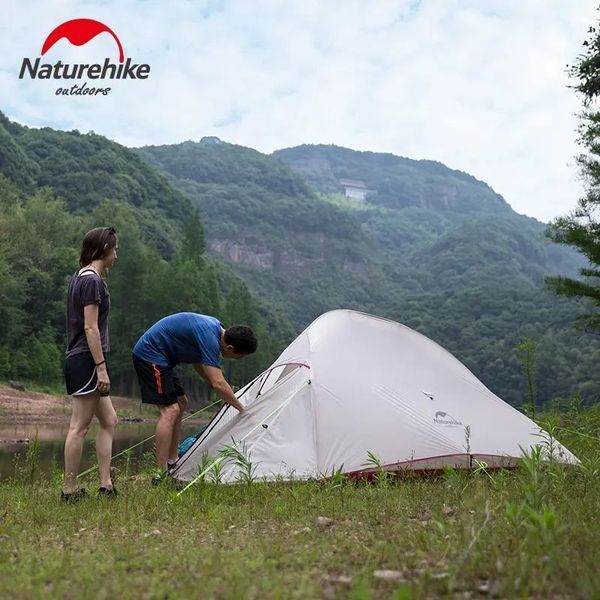 Намет надлегкий тримісний з футпринтом Naturehike Cloud Up 3 Updated NH18T030-T, 210T, Зелений 83030 фото