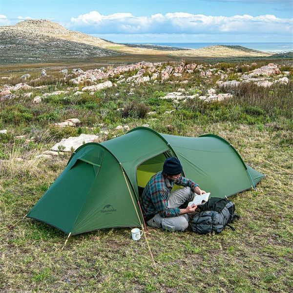 Намет двомісний з футпринтом Naturehike Opalus NH20ZP001, 210T, помаранчевий 82994 фото