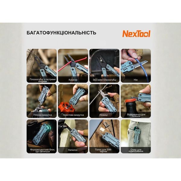 Мультитул NexTool Mini Sailor S11 Pro NE20382A NE20382A 100004038 фото