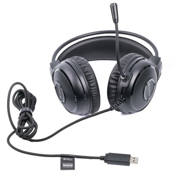 Гарнітура A4-Tech FH300U USB, колір чорний FH300U (Black) 1605794 фото