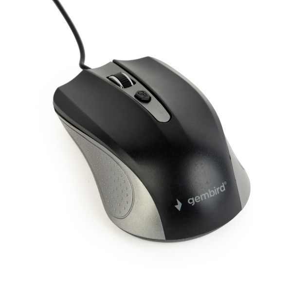 Оптична мишка Gembird MUS-4B-01-GB, USB интерфейс, сіро-чорного кольору MUS-4B-01-GB 1603929 фото