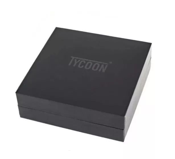 Електроімпульсна USB запальничка Tycoon на дві дуги чорний лід смужка подарункова коробка (100668) V77550441 фото