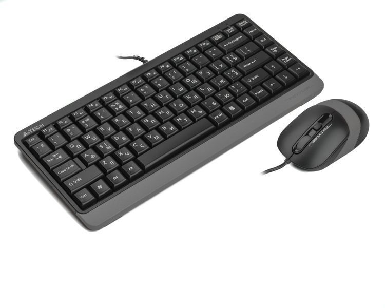 A4Tech Fstyler F1110, комплект дротовий клавіатура з мишою, USB, сірий колір F1110 (Grey) 1606185 фото