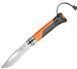 Ніж Opinel №8 Outdoor Tangerine Полусеррейтор 001577 2047893 фото 1