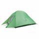 Намет надлегкий тримісний з футпринтом Naturehike Cloud Up 3 Updated NH18T030-T, 210T, Зелений 83030 фото 1