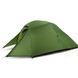 Намет надлегкий одномісний з футпринтом Naturehike Cloud Up 1 Updated NH18T010-T, 20D, Темно-зелений 98670 фото 2