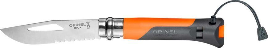 Ніж Opinel №8 Outdoor Tangerine Полусеррейтор 001577 2047893 фото