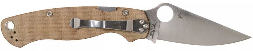 Нож Spyderco ParaMilitary 2 Brown Micarta CPM Cru-Wear C81MPCW2 871501 фото
