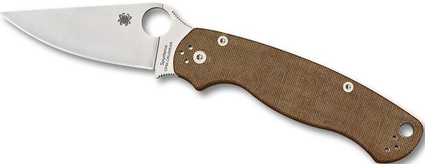 Нож Spyderco ParaMilitary 2 Brown Micarta CPM Cru-Wear C81MPCW2 871501 фото