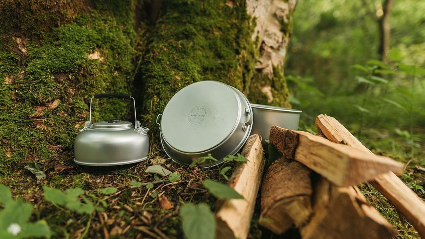 Набор туристической посуды Easy Camp Adventure Cook Set L Silver (580039) 929030 фото