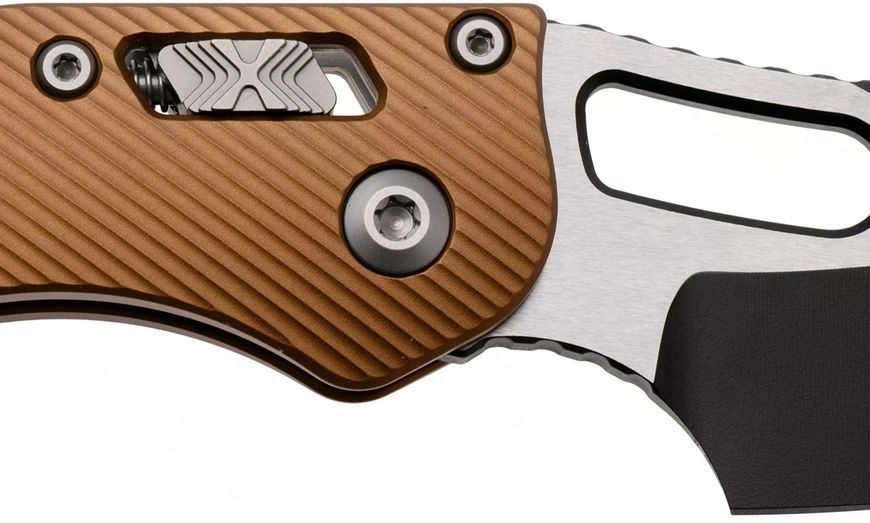 Ніж Microtech Stitch RAM-LOK Black Blade Fluted Aluminum Tan 169RL-1FLTA 14090867 фото