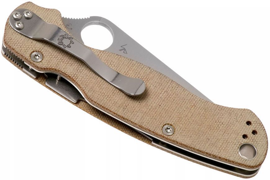 Нож Spyderco ParaMilitary 2 Brown Micarta CPM Cru-Wear C81MPCW2 871501 фото
