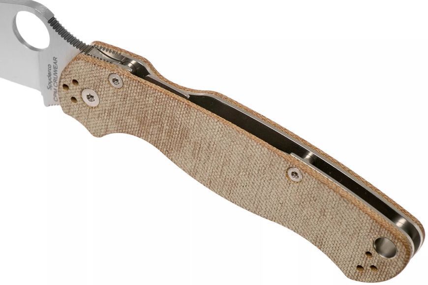 Нож Spyderco ParaMilitary 2 Brown Micarta CPM Cru-Wear C81MPCW2 871501 фото