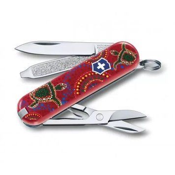 Швейцарський ніж Victorinox Classic LE 2017 Turtles Down Under 58 мм Різнокольоровий (0.6223.L1710) V77553559 фото