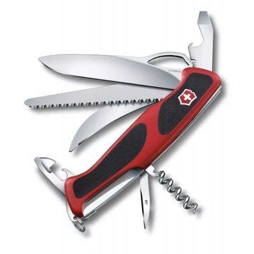 Швейцарський ніж Victorinox RangerGrip 57 Чорний із червоним (0.9583.MC) V77553710 фото