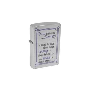 Зажигалка Zippo 200 Serenity Prayer Brushed Chrome 24355 V77550675 фото