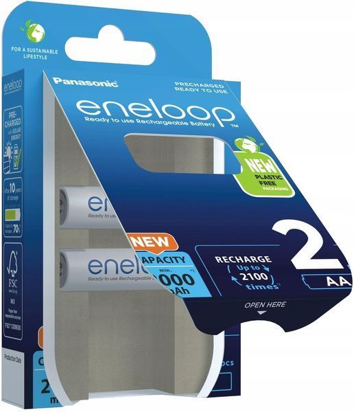 Акумулятор Panasonic Eneloop Pro AA 2000 2BP mAh NI-MH (2 шт в пакованні) 39920045 фото