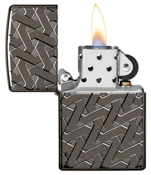 Зажигалка Zippo 24095 Armor Geometric Weave Design 49173 ZP77890008 фото