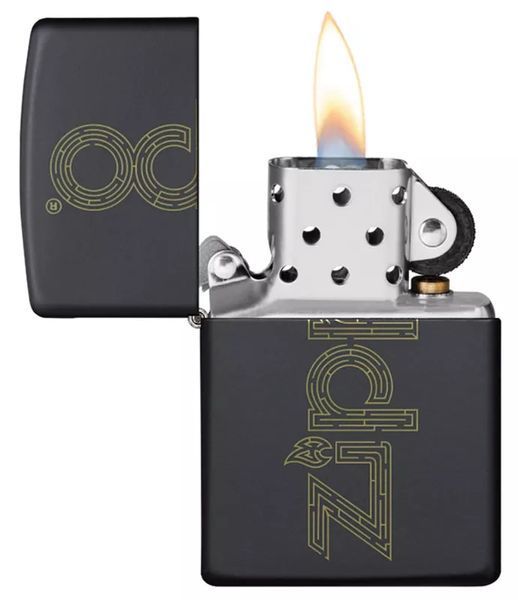 Запальничка бензинова Matte ZIPPO Black (49598) V77550827 фото