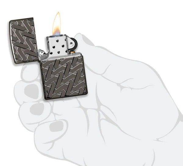 Зажигалка Zippo 24095 Armor Geometric Weave Design 49173 ZP77890008 фото