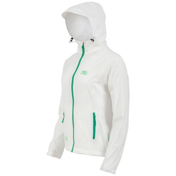 Вітрівка жіноча Highlander Stow & Go Pack Away Rain Jacket 6000 mm White S (JAC077L-WE-S) 929452 фото