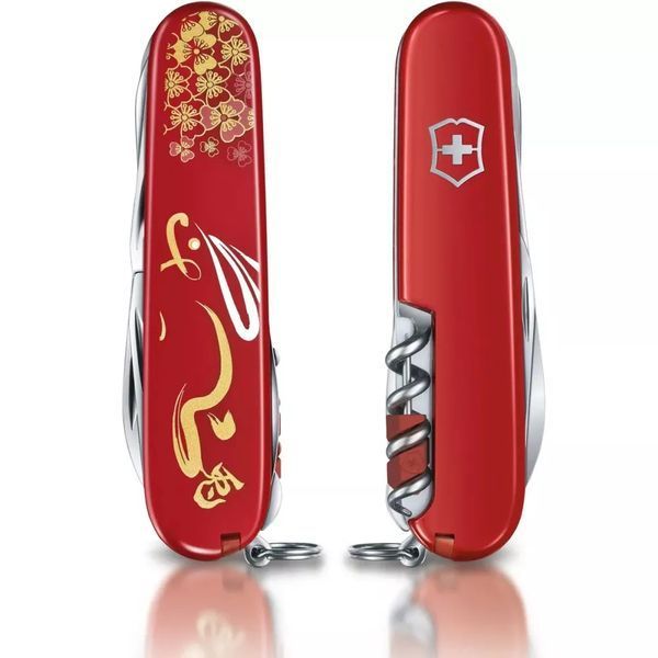 Швейцарский нож Victorinox Huntsman "Year Of The Rabbit" 91 мм 16 функций (1.3714.E12) V77552946 фото