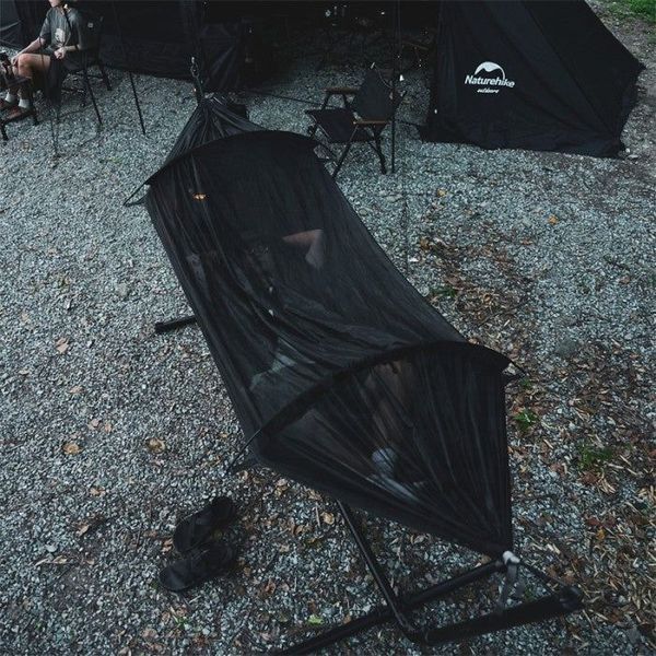 Гамак 3-в-1 з москітною сіткою Naturehike CNH22HJ001, 210T polyester, Темно-зелений 92843 фото