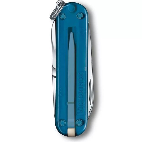 Швейцарський ніж Victorinox Classic 58 мм 7 функцій Синій напівпрозорий (0.6223.T61G) V77552858 фото