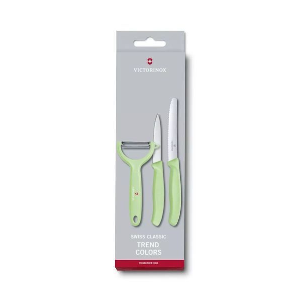 Набір Victorinox Swiss Classic Trend Colors Paring Knife Set with Tomato and Kiwi Peeler Світло-зелений (6.7116.33L42) V77551948 фото