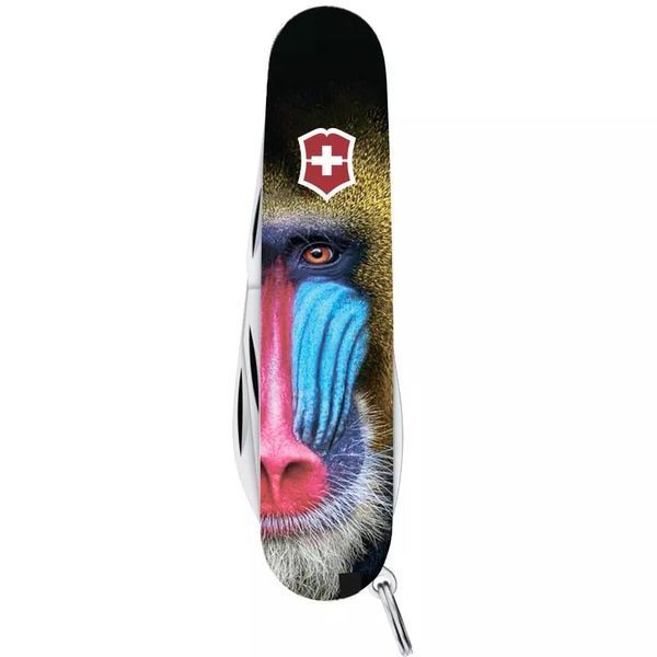 Швейцарський ніж Victorinox Tinker Animal 91 мм 13 функцій Мавпа Мандріл (1.4603.3_F1070pw) V77552829 фото