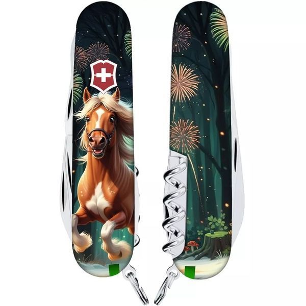 Швейцарський ніж Victorinox Climber Zodiac Кінь-переможець Різнокольоровий глянсовий 1.3703.3_Z5300pk V77554174 фото