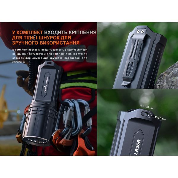 Фонарь ручной поисковый лазерный Fenix ​​LR36R 999995709 фото