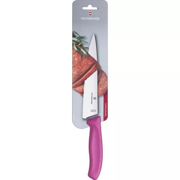 Кухонний ніж обробний Victorinox Swiss Classic Carving 19 см Рожевий (6.8006.19L5B) V77551646 фото