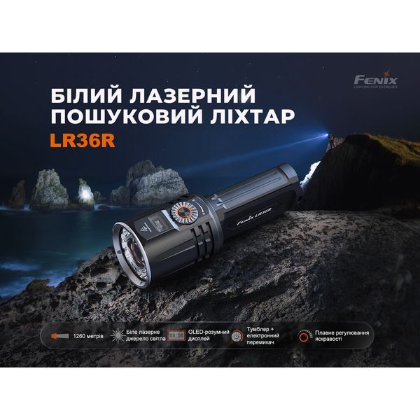 Фонарь ручной поисковый лазерный Fenix ​​LR36R 999995709 фото