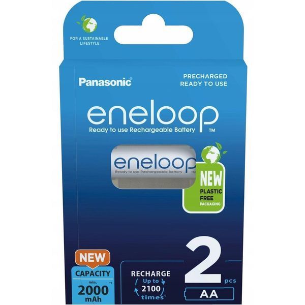 Акумулятор Panasonic Eneloop Pro AA 2000 2BP mAh NI-MH (2 шт в пакованні) 39920045 фото